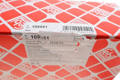 Фильтр АКПП febі Bilstein 109551