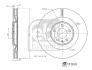 FEBI AUDI гальмівний диск задн. A6 Allroad C8 19-, E-TRON 19-, Q7 15- febі bilstein 171510