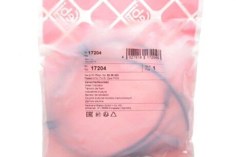 Датчик гальмiвних колодок febі Bilstein 17204