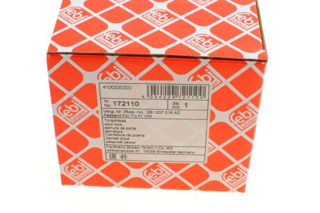 Замок дверей febі Bilstein 172110