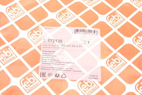 Пилозахисний к-т амортизатора febі Bilstein 172135