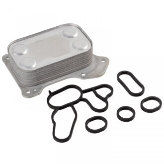 Масляний радіатор ALFA ROMEO MITO CHEVROLET AVEO FIAT 500, 500 C, 500L, DOBLO, DOBLO CARGO, DOBLO/MINIVAN, FIORINO, FIORINO/MINIVAN, GRANDE PUNTO, IDEA, LINEA, PUNTO 1.3D/1.4/1.6D 05.04- febі Bilstein 172717 на Фиат Фиорино 2