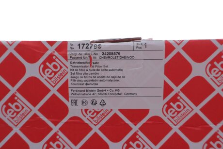 FEBI Фильтр + прокладка АКП CHEVROLET CAMARO 95- febі Bilstein 172796