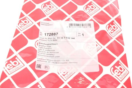 Трубка вентиляции febі Bilstein 172887
