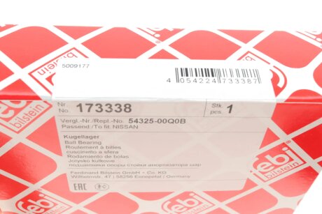 Підшипник кульковий опорний кріплення амортизатора febі Bilstein 173338