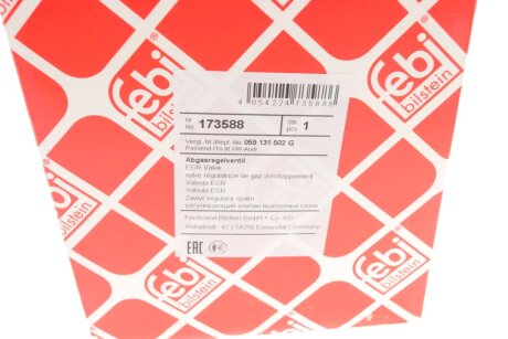 Клапан рецеркуляції відпрацьованих газів febі Bilstein 173588