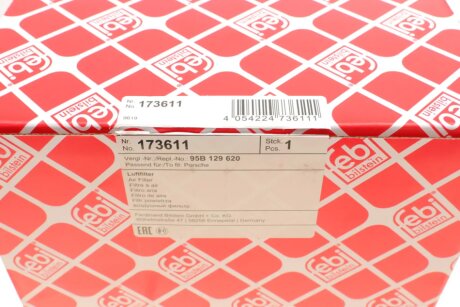 Фильтр воздушный 95B129620 febі Bilstein 173611