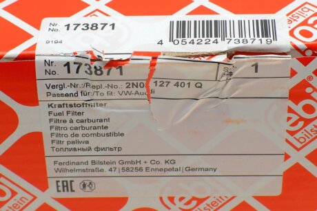 Фильтр топливный febі Bilstein 173871