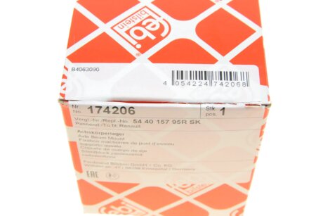 FEBI RENAULT Подушка подрамника пер. Opel Vivaro,Trafic II 01- febі Bilstein 174206