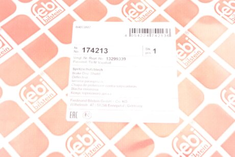 Захист дискових гальм febі Bilstein 174213