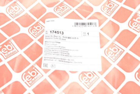 Wiper Linkage febі Bilstein 174513