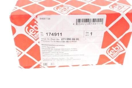 Зірочка приводу розподільчого валу febі Bilstein 174911