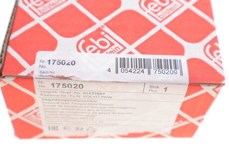 Exhaust Gas Temperature Sensor febі Bilstein 175020