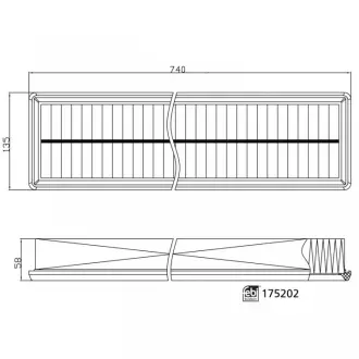 Фільтр повітря Febі Bilstein 175202