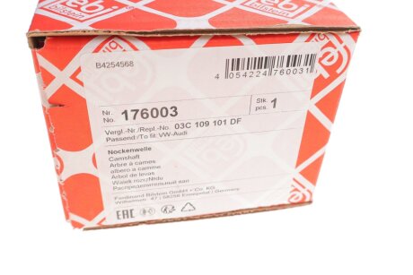 Вал розподільчий febі Bilstein 176003