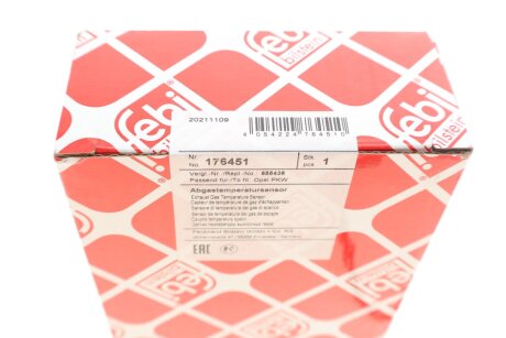 Датчик температури відпрацьованих газів febі Bilstein 176451