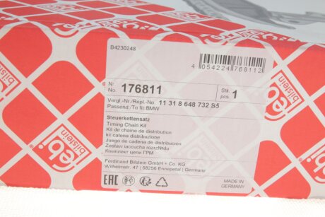 FEBI BMW К-т ланцюга ГРМ F10/F25/F30 2,0 febі Bilstein 176811