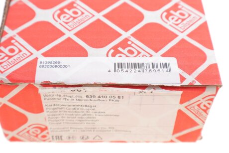 Опора валу привідного з вмонтованим кульковим підшипником febі Bilstein 176961