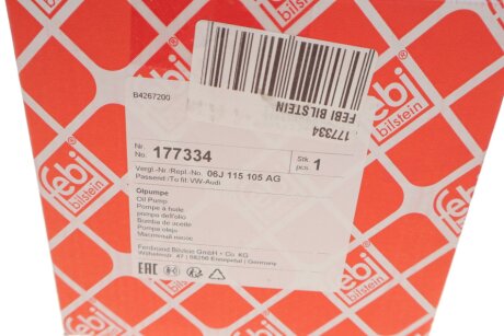 Помпа масла febі Bilstein 177334