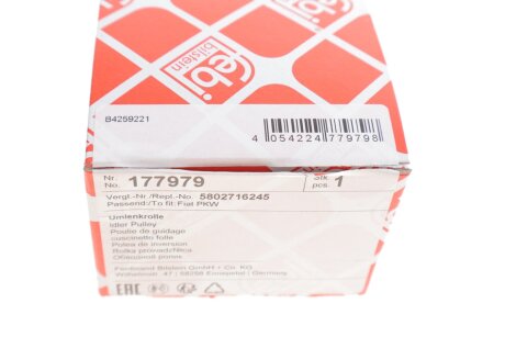 Ролик паска febі Bilstein 177979