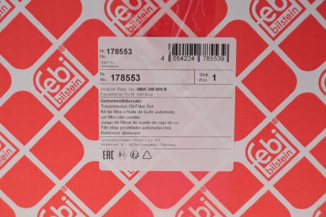 Фільтр гідравлічний КПП febі Bilstein 178553