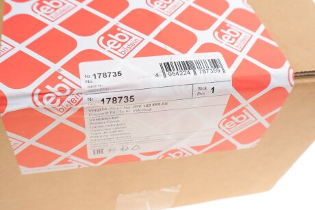 FEBI VW Клапанная крышка с клапаном вентиляции и уплотнением T5, Passat, Golf, Touran1.9-2,0TDI -09 febі Bilstein 178735