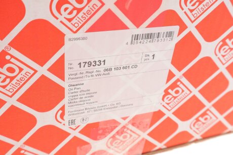 FEBI Поддон масла AUDI 1.8T 02- febі Bilstein 179331