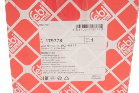 Ступиця колеса febі Bilstein 179778