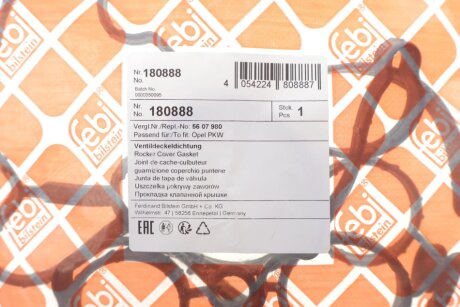 Прокладка кришки клапанів febі Bilstein 180888