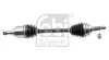FEBI TOYOTA Напіввісь передня ліва L=650 mm 26/20 COROLLA Verso (ZER_, ZZE12_, R1_) 1.6/1.8 04-09 febі bilstein 181257