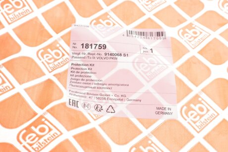 К-т захистний амортизатора febі Bilstein 181759