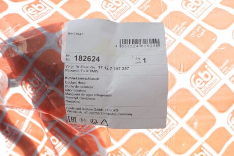Патрубок системи охолодження febі Bilstein 182624