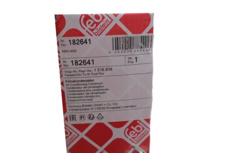 Радіатор кондиціонера Nissan NV 400 (M20), OPEL MOVANO B (10-) (FEBI) febі Bilstein 182641