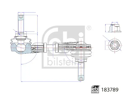 Задняя стойка стабилизатора febі bilstein 183789
