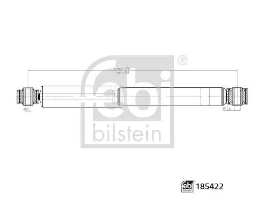Задний амортизатор (стойка) febі bilstein 185422