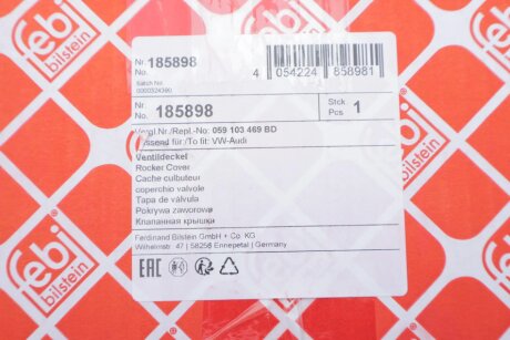 Кришка клапанів febі Bilstein 185898