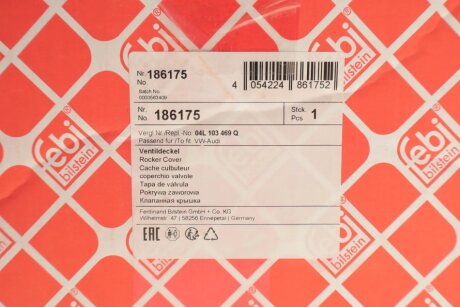 Кришка клапанів з клапаном рециркуляції відпрацьованих газів і прокладкою febі Bilstein 186175
