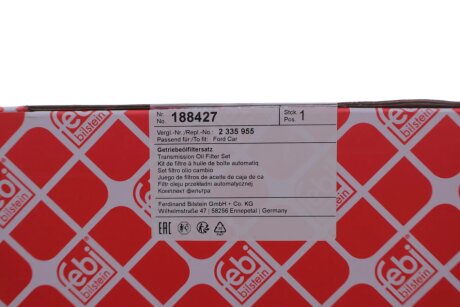 FEBI FORD Гідравлічний фільтр АКПП+ прокладка RANGER 2.0- 3.2 11- febі Bilstein 188427