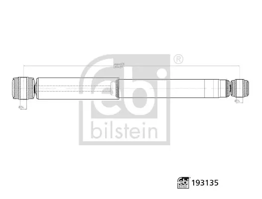 Задній амортизатор (стойка) Febі Bilstein 193135 (фото 1)