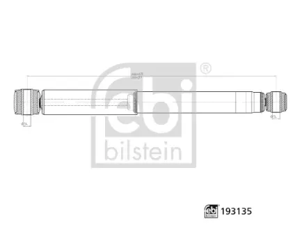 Задний амортизатор (стойка) febі bilstein 193135