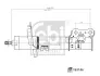 FEBI FORD амортизатор газ.передн. лів. B-MAX, FIESTA VI febі bilstein 193146
