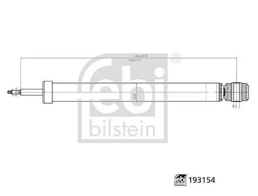 Задний амортизатор (стойка) febі bilstein 193154