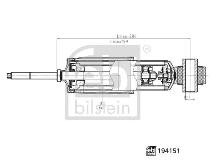 FEBI амортизатор передн. VW T4 ALL MODELS 9.90 - Febі Bilstein 194151