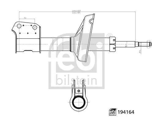 FEBI RENAULT амортизатор масл.передн.Kangoo 97- Febі Bilstein 194164 (фото 1)