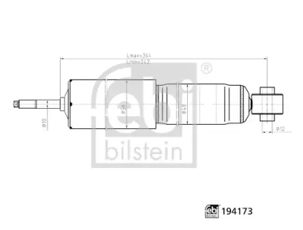 FEBI - Амортизатор Febі Bilstein 194173