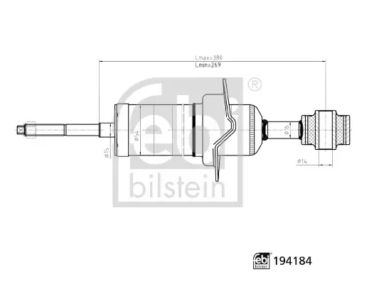 FEBI - Амортизатор febі bilstein 194184
