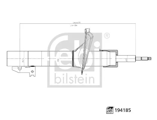 FEBI FORD амортизатор газ.передн. Transit 01- febі bilstein 194185