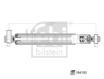 FEB IFORD амортизатор газ.задн. Transit 2.0DI 00- febі bilstein 194192 Форд