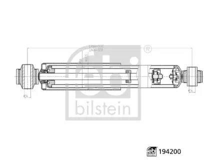 FEBI RENAULT амортизатор газ.задн.Master III,Opel Movano 10- febі bilstein 194200