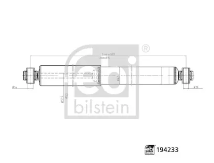 FEBI DB амортизатор газ.задн.Sprinter,VW Crafter 06- Febі Bilstein 194233